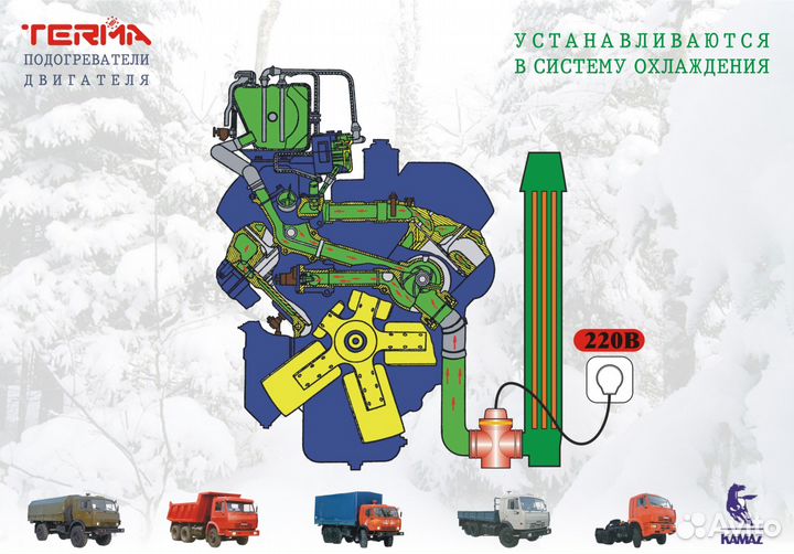 Предпусковой подогреватель двигателя 