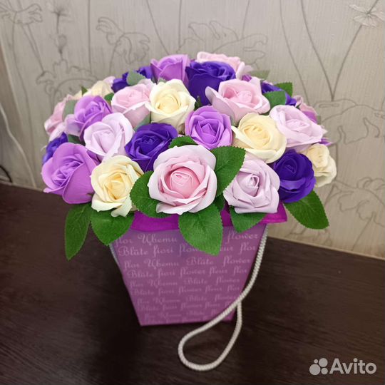 Букеты из мыльных цветов