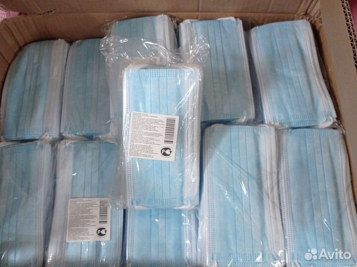 Маска медицинская 16упоковок