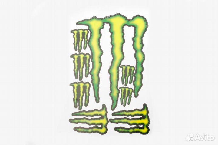 Наклейки (набор) спонсор monster energy (27х18см)