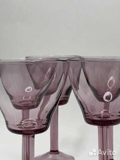 Фужеры СССР марганцевое стекло
