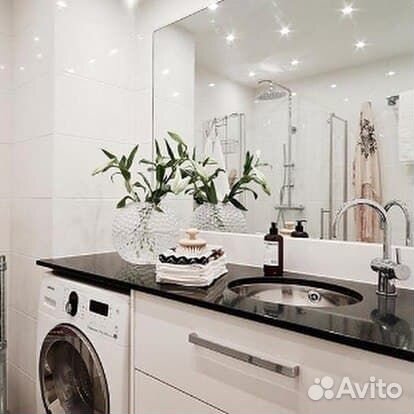 Столешницы в ванную над стиральной машиной