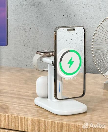 Станция беспроводной зарядки 3в1 (A-70)