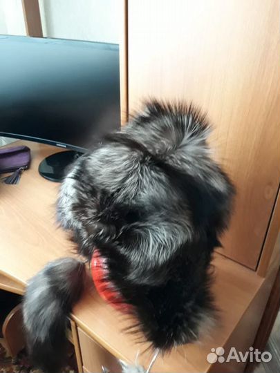 Шапка из чернобурки детская