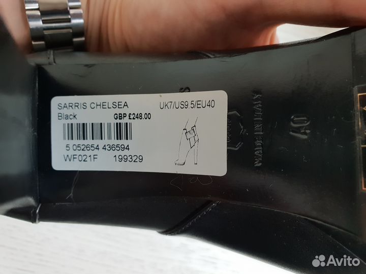 Демисезонные кожаные ботильоны, новые (40 р-р)