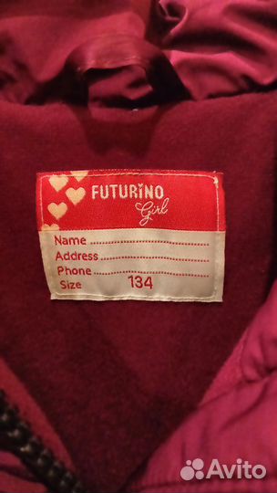 Пальто зимнее для девочки 134