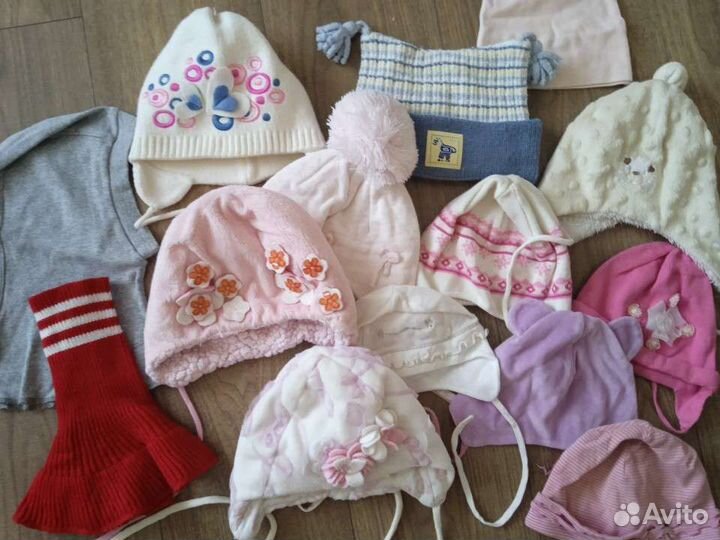 Шапочки от рождения до 6лет