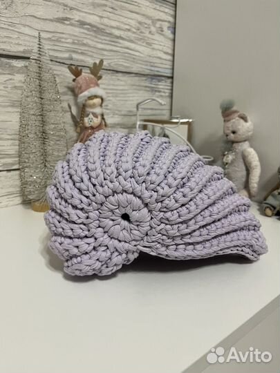 Ракушка из трикотажной пряжи