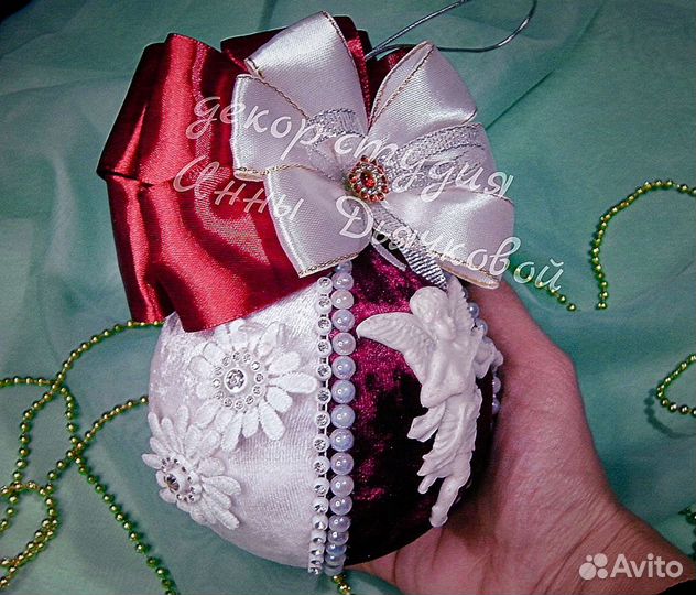 Игрушка на ёлку ручной работы