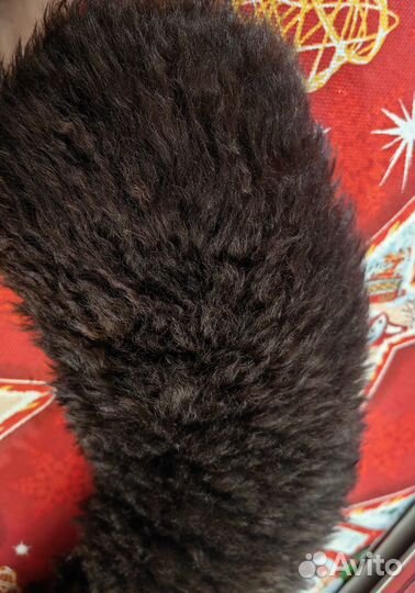 Меховой воротник из ламы