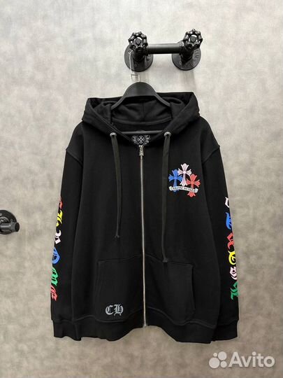 Chrome Hearts zip hoodie как у Кости