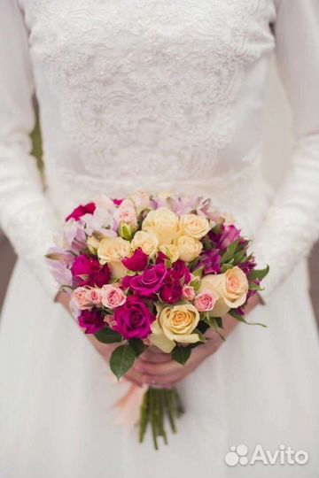 Цветы розы букет