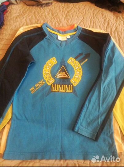 Лонгслив рубашка бадлон на 6-7 лет