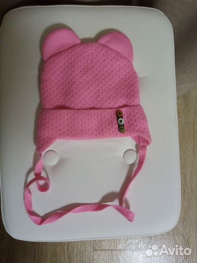 Шапочка для новорожденной девочки