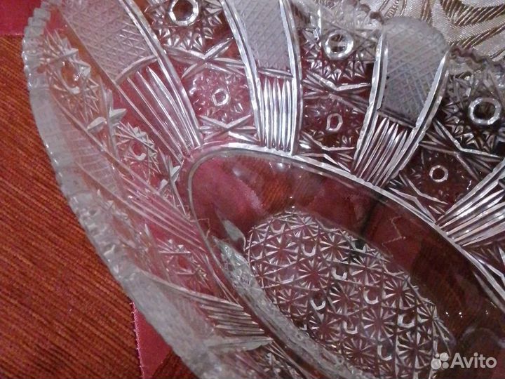 Ваза для фруктов СССР ладья 37 большая