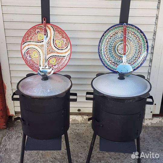 Казан чугунный узбекский, саджи,чугунные решетки,п