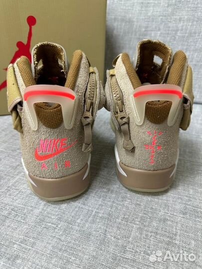 Кроссовки nike air jordan 6 retro travis scott