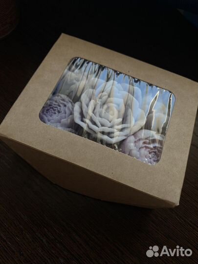 Розы из мыла