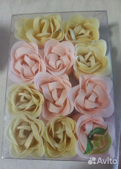 Свечи, мыло, мыльные розы