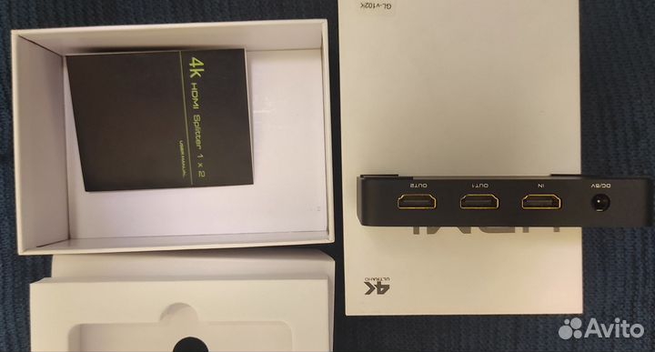 Разветвитель hdmi GL-v102K, 1 на 2 выхода