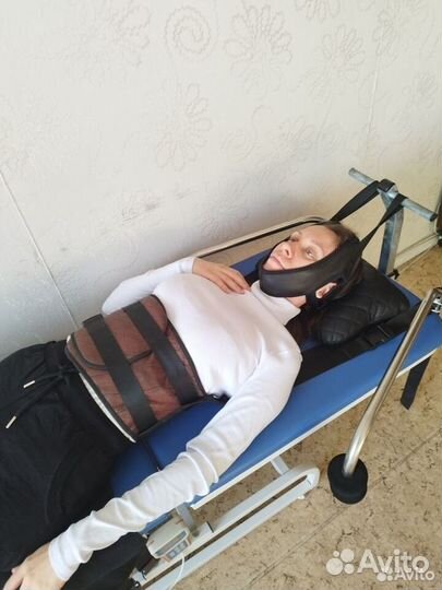 Вытяжка позвоночника с помощью тракционного стола
