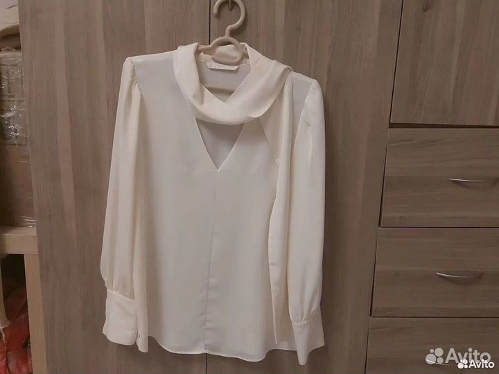 Блузка mango /манго айвори размер 46 (М)
