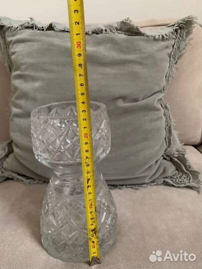 Вазы хрустальные, салатник, бокалы винтаж