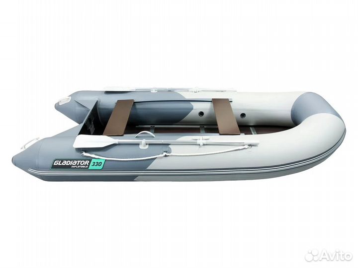 Лодка пвх Нднд Gladiator B330 светло-темно серый