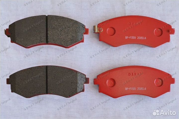 Тормозные колодки Gerat BP-F059 (передние)