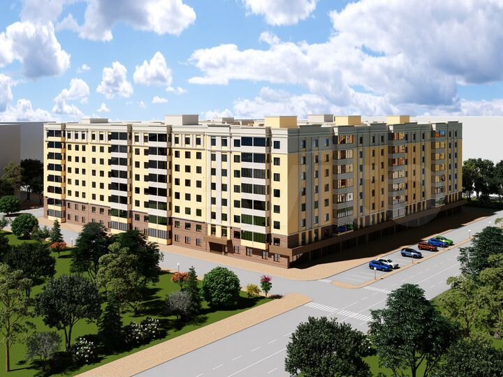 2-к. квартира, 65,3 м², 6/8 эт.