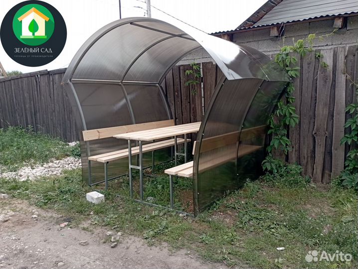 Беседка для дачи из Поликарбоната