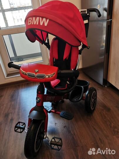 Детский трехколесный велосипед bmw