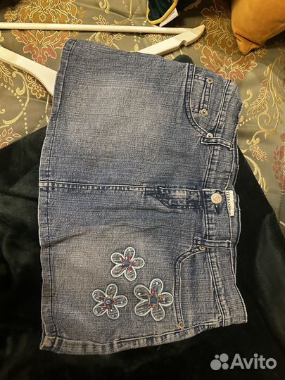 Джинсовая юбка винтаж