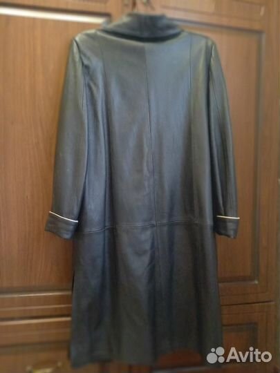 Кожаное пальто