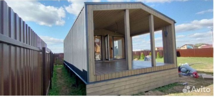 Каркасный всесезонный дом с доставкой 60 м кв, арт. дн-4552