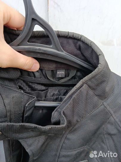 Мотокуртка туринговая черная