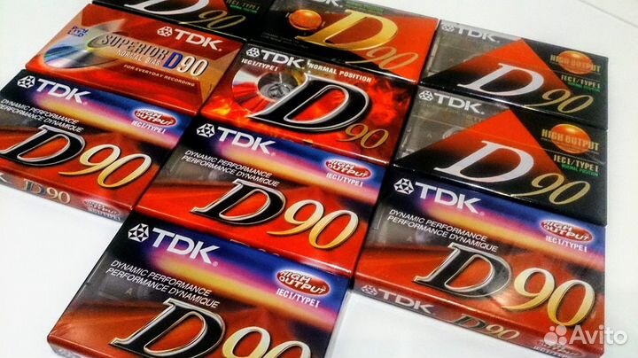 Аудиокассеты TDK D90, новые