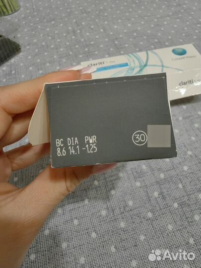 Линзы контактные однодневные - 1,25