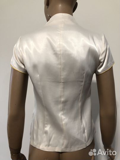 Рубашка бежевая с золотом