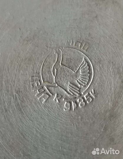 Мельхиоровое ведерко для льда