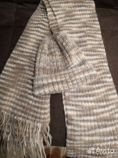 Шапка и шарф женские