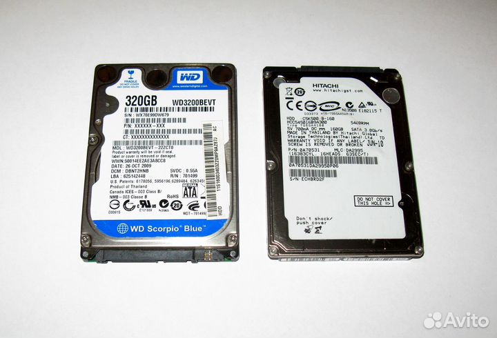 Жёсткие диски, компьютер, ноутбук SSD, SATA, IDE