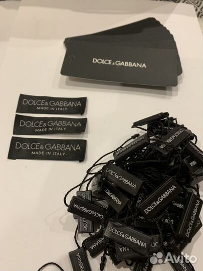 Брендовые бирки, логотип Dolce Gabbana