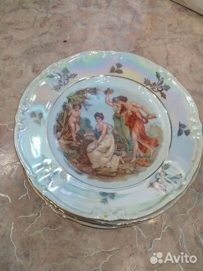 Тарелка мадонна фарфор ГДР, СССР диаметр 20 см