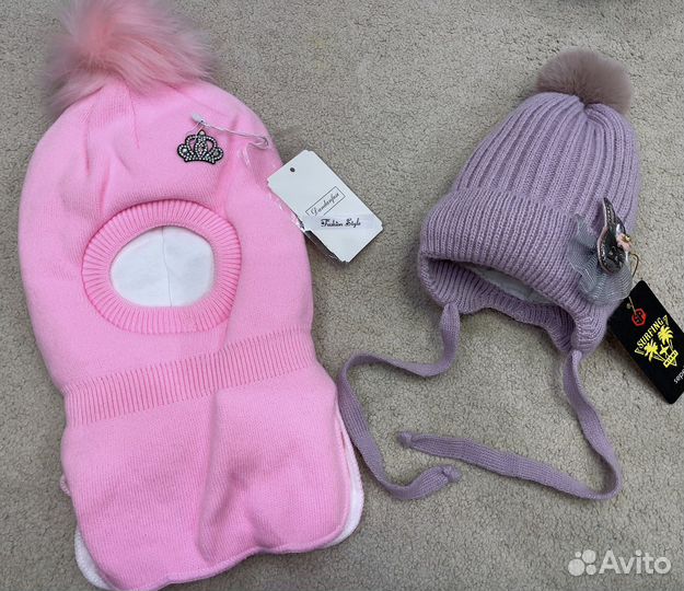 Шапка шлем для девочки новая