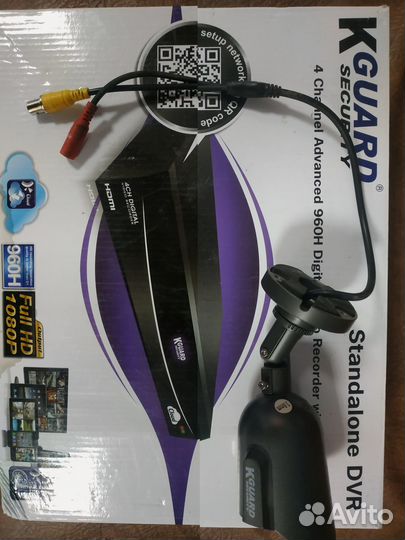 Комплект видеонаблюдения на 4 камеры