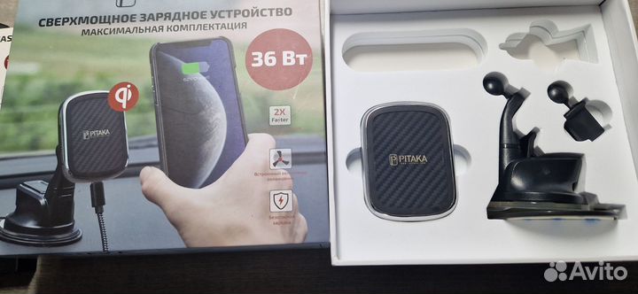 Беспроводная зарядка/автодержатель pitaka