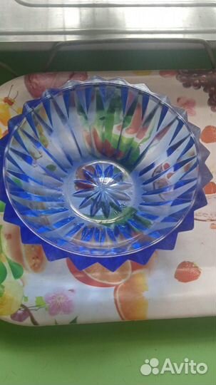 Салатница.ваза синяя СССР