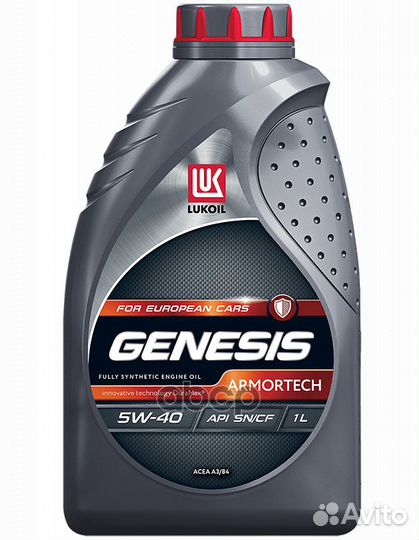 Масло 5W40 genesis armortech 1л 5W40 lukoil
