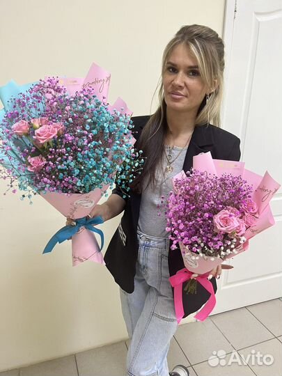 Живые цветы букеты